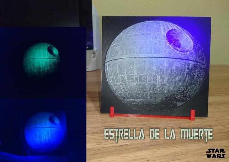 dibujo 3D star of death (Glow in the dark)