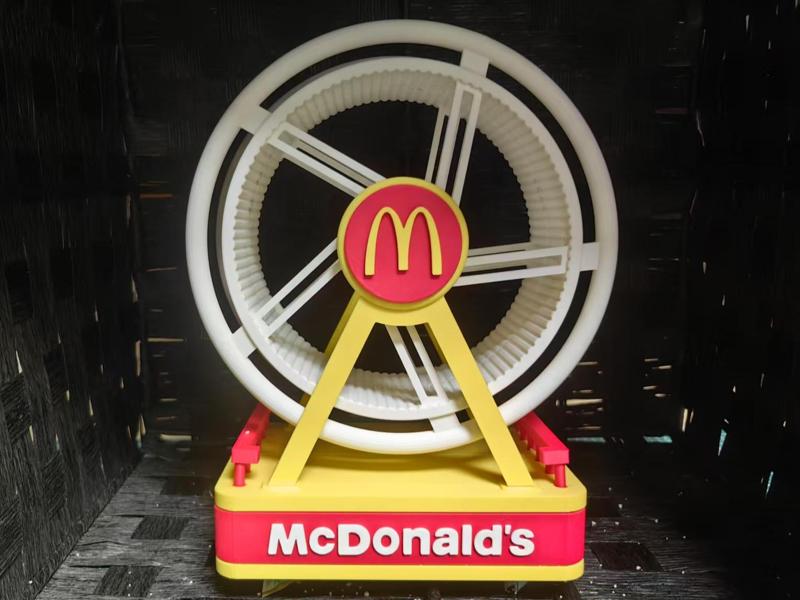 McDonald's themed hamster wheel
