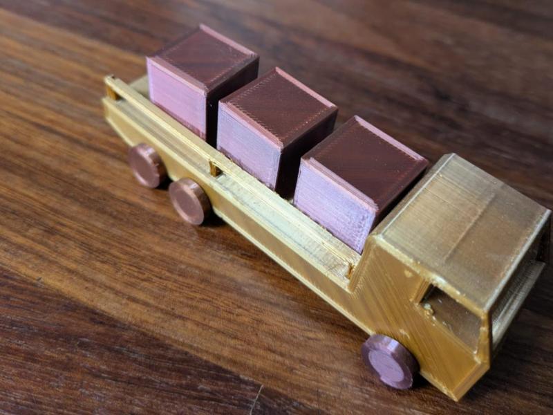 FlatBed Truck (With Crate)