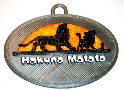 Hakuna Matata - Lion King Keychain