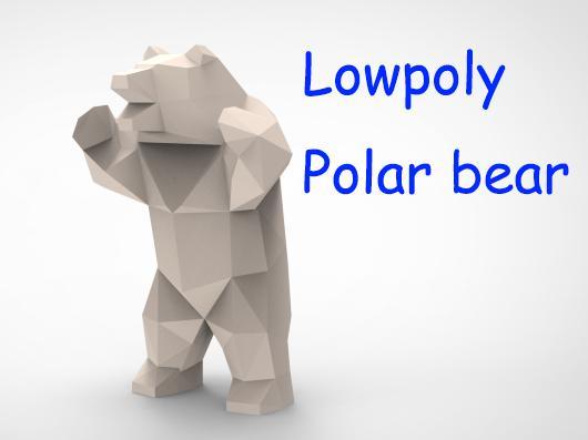 lowpoly Polar bear