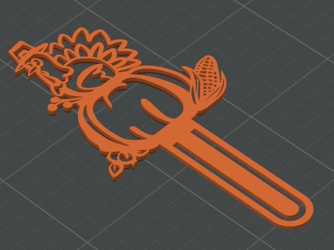 Turkey Bookmark Dindon