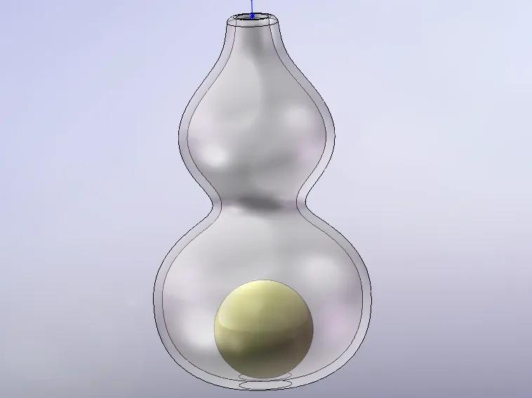 Golden Elixir Gourd, Hand-held Gourd, Collectible