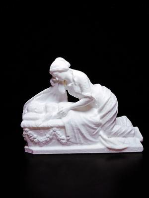 Gravestone Depicting Grieving Mother