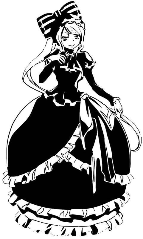 Shalltear Bloodfallen stencil