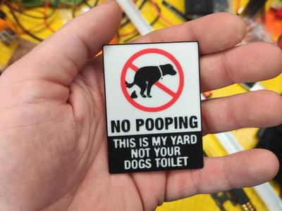No pooping - dog