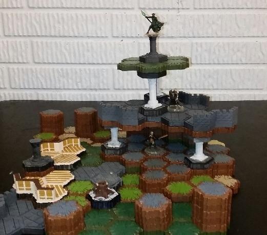 Locking Hex Stone Pillars