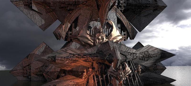 Sci-Fi Egyptian Maze Ships 3