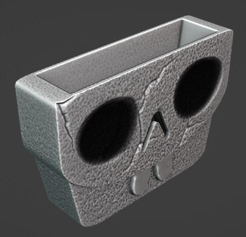 Skull pot - pen holder