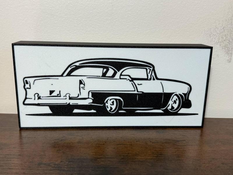 55 Chevy Belair Lightbox