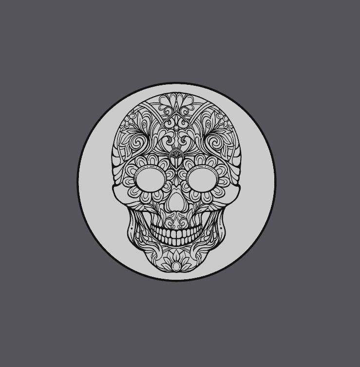 Day Of The Dead - Traditional Skull - 94mm Coaster