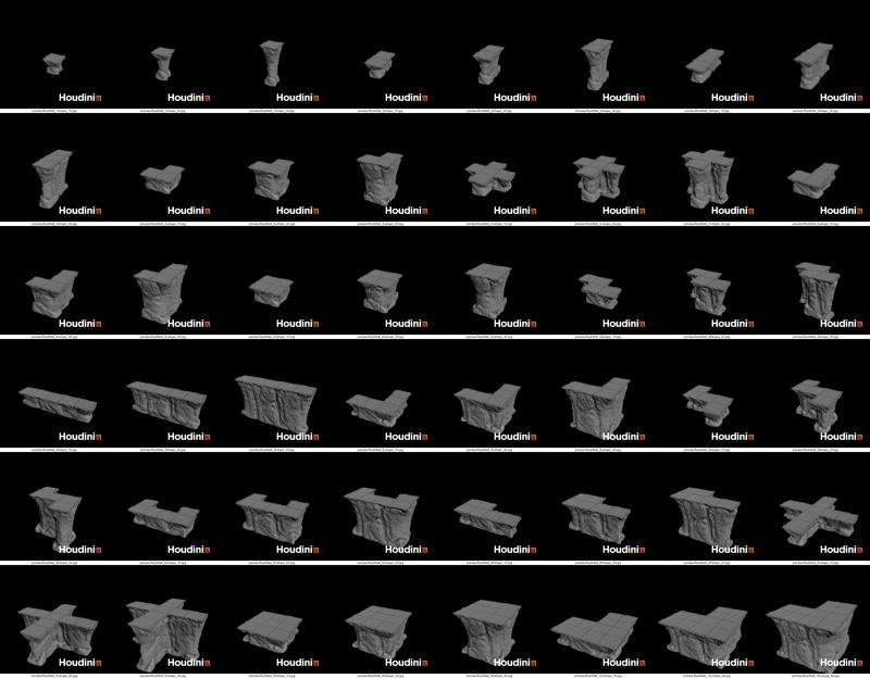 CaveWall Scenary 28mm Grid Accurate - Parkour -  NoSupport