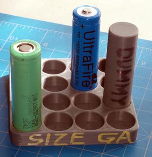 18650 Battery Size Gauge