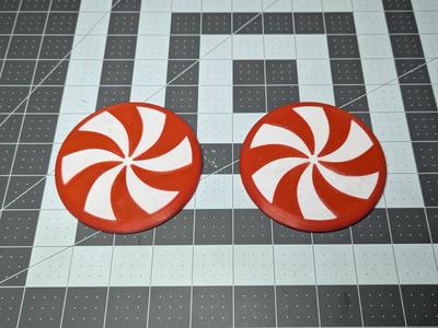 Peppermint Coaster (Spiral Pattern Coaster)