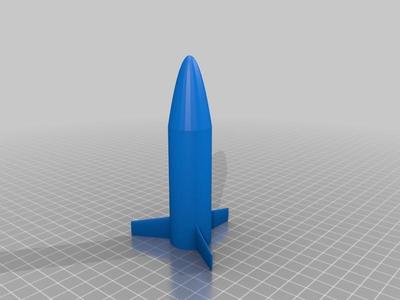 Model rocket for Estes "D" size engines