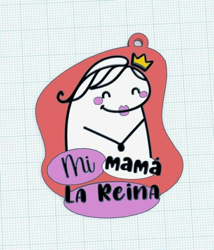 KEYCHAIN - MY MOM THE QUEEN