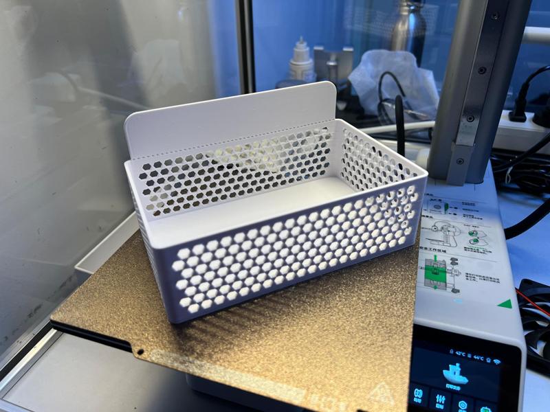 Single-sided Honeycomb Storage Box with Edge/Bamboo Waste Bin