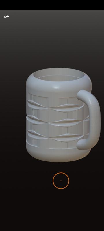 Geometric Embossed Mug - 3D Printable Model