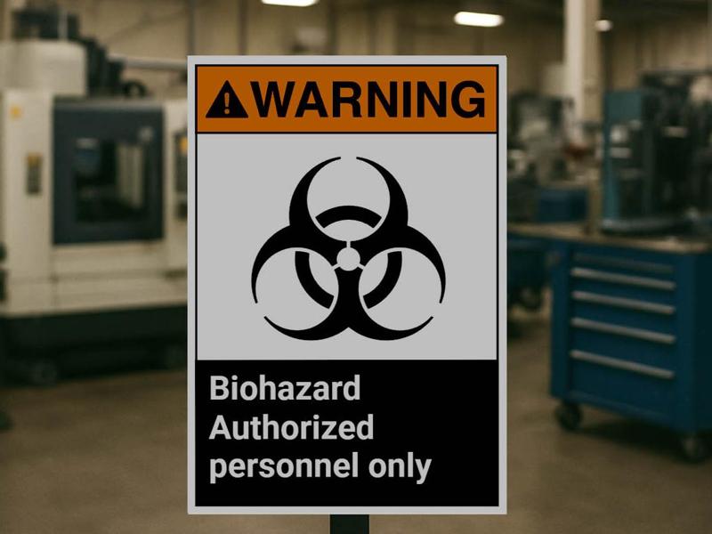 ANSI Z535 - Warning sign - Customizable