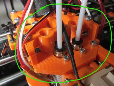 Chimera/Cyclops Hot End Mount for FLSun Cube carriage modification