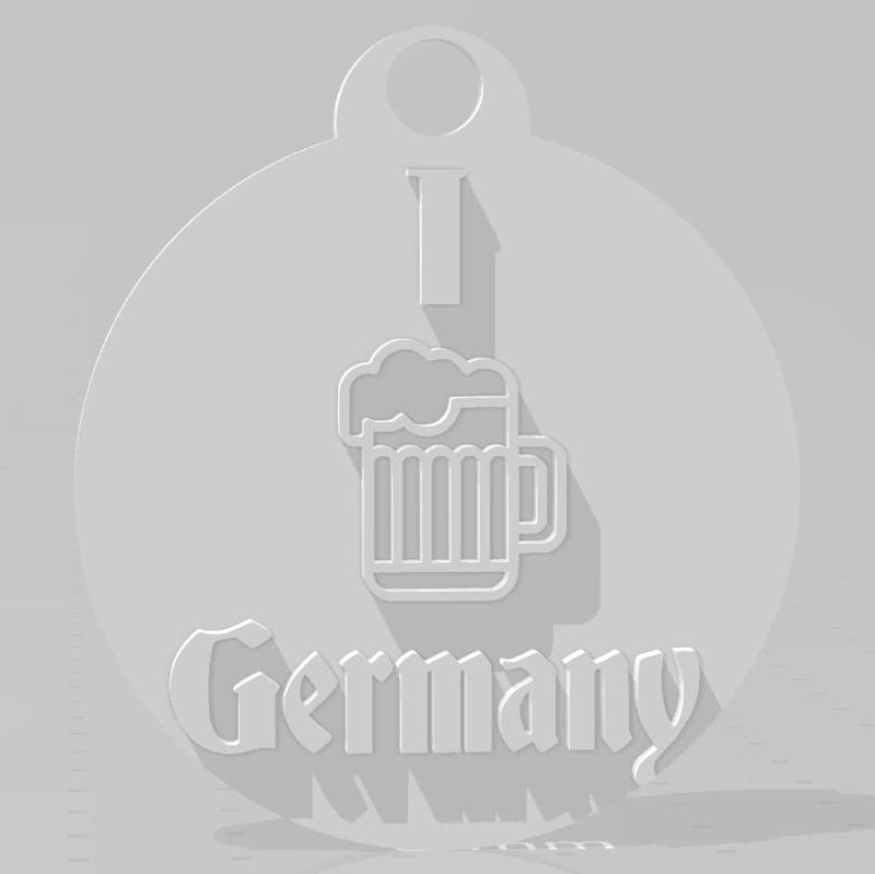 I love Germany key chain