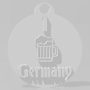 I love Germany key chain