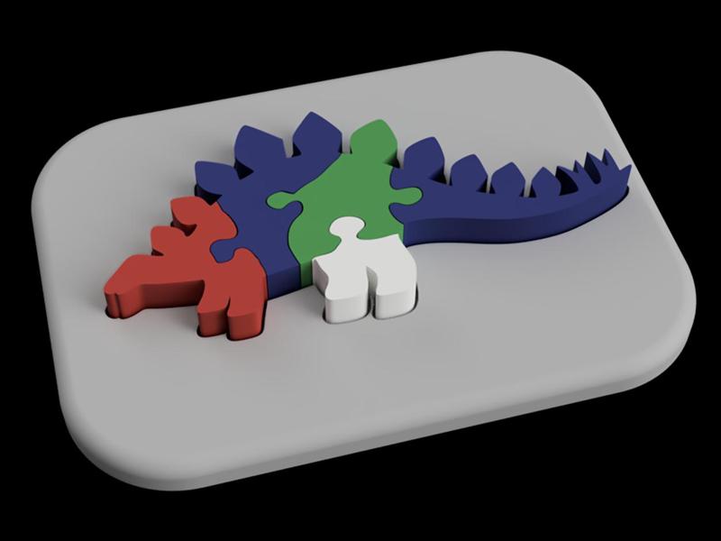 Stegosaurus - Puzzle for Kids