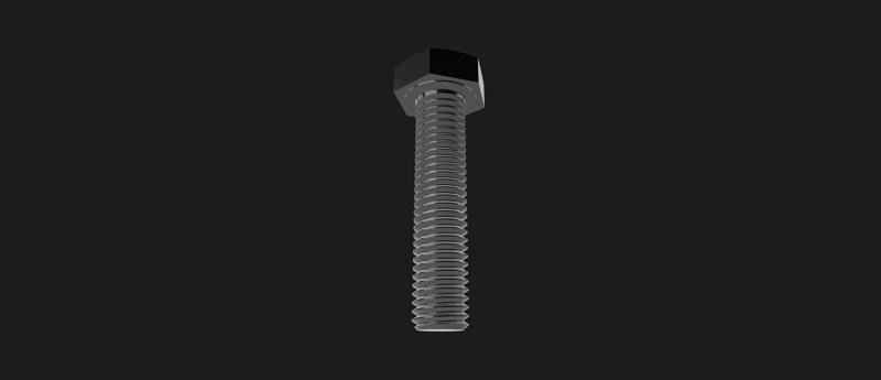 M24 DIN933 hexagon head screw with thread up to head 50-180mm