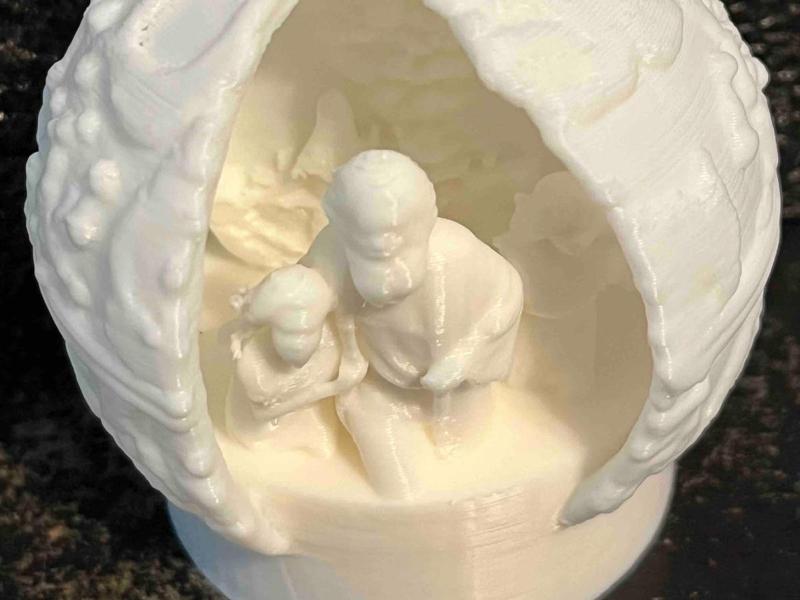 The Fleeing Sodom Christmas Ornament