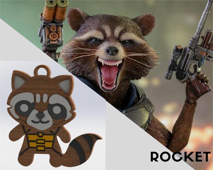 Rocket Keychain