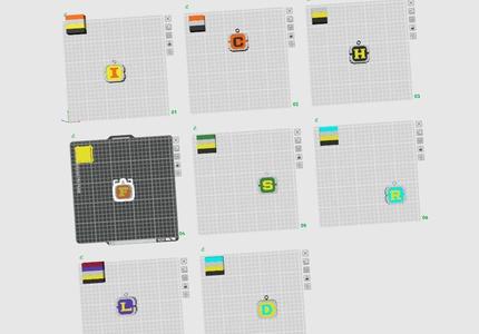 slung metal key rings