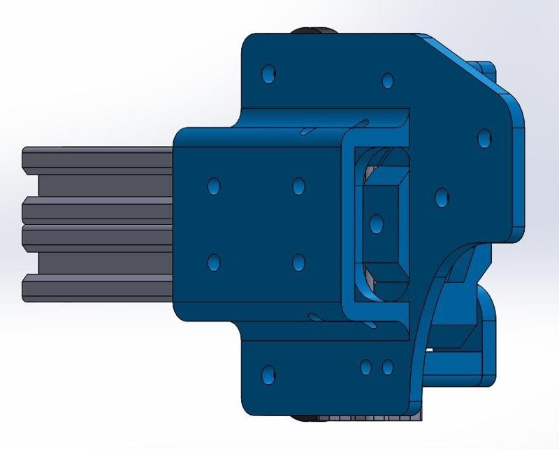 Tevo Tarantula three-wheeled left gantry mod