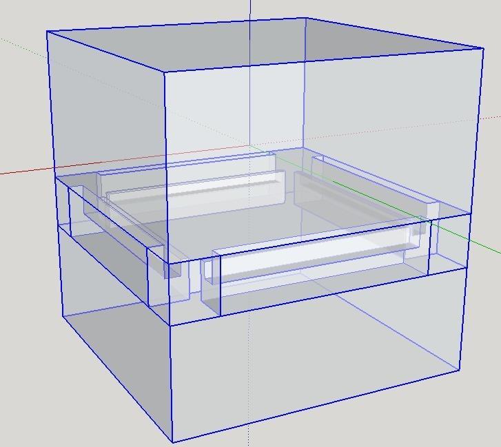Multi material interlocking test cube