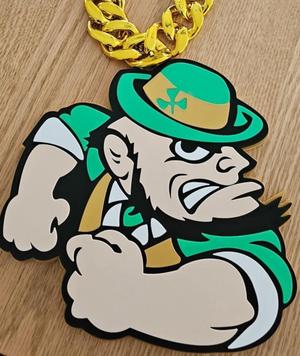 Notre Dame Fighting Leprechaun Fan Medallion 