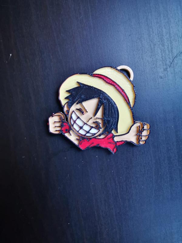 Monkey D. Luffy keychain & magnet