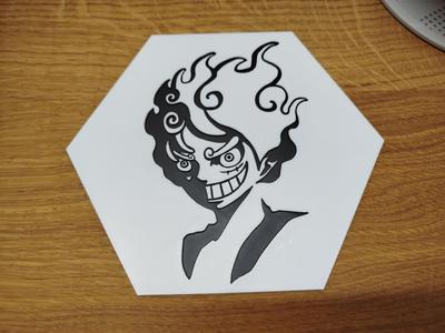 One Piece Hueforge Hexagon Ruffy Gear5