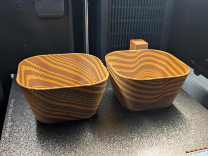 Two Tone Wooden Bowls
