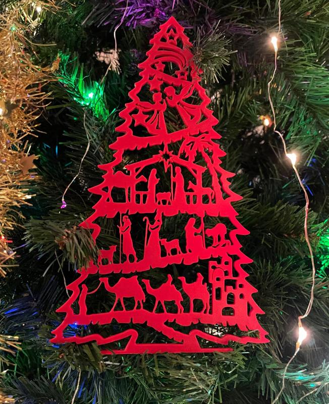 Christmas tree nativity