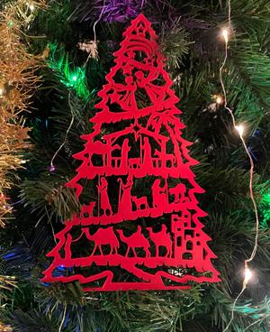 Christmas tree nativity