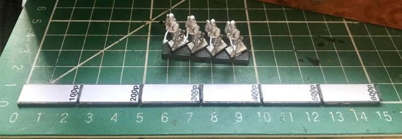  Hordes of the Things (HotT) 15mm 600p Ruler / Game Board Measure