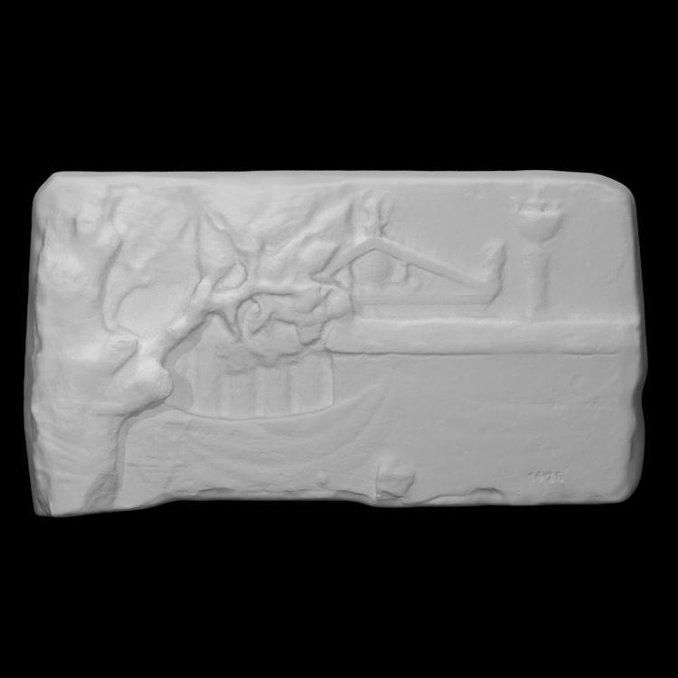 Relief representing a sacred landscape