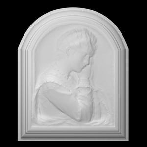 Relief portrait of Margaret Maddock