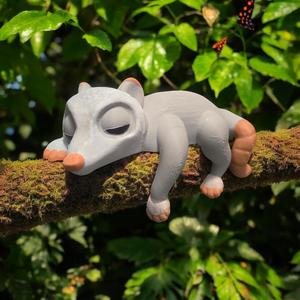 Sleeping Possum On A Shelf