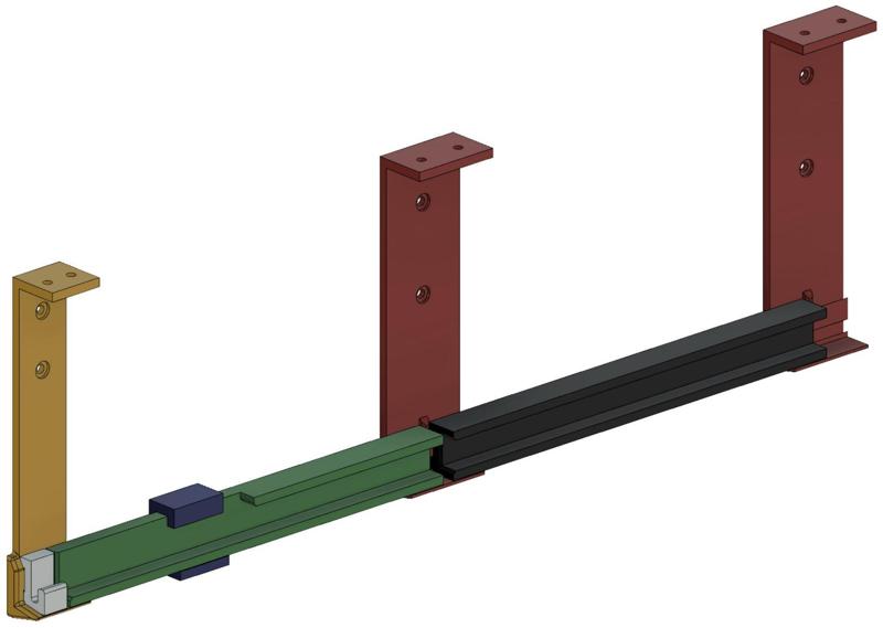 Rails for Reclaimed Refrigerator Drawer