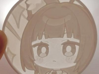 Zero Zone Q-version adorable Hoshimi Aya lithophane badge
