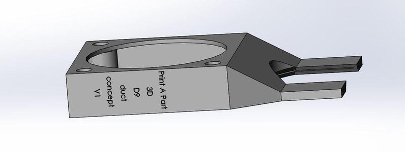 wanhao D9 duct 