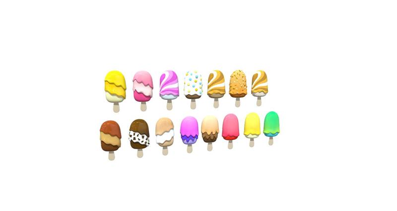 Ice Pop | Ice Creams | Lollies - Set of 15