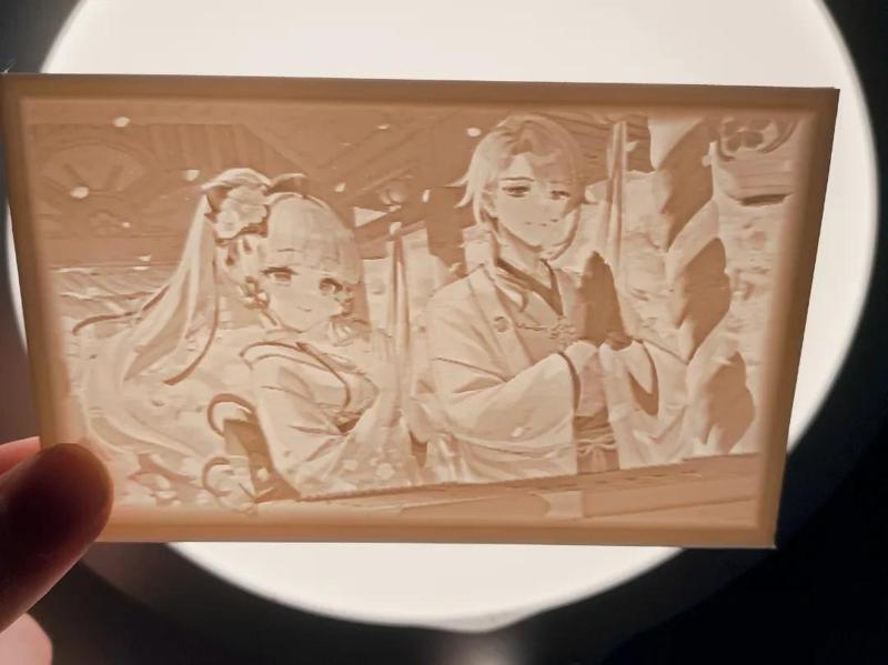 [Genshin Impact] Kamisato Siblings New Year's Lithophane