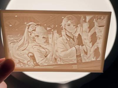 [Genshin Impact] Kamisato Siblings New Year's Lithophane