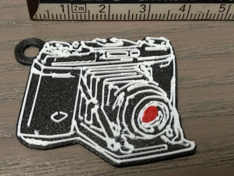 vintage camera pin / pendant MM 3 color
